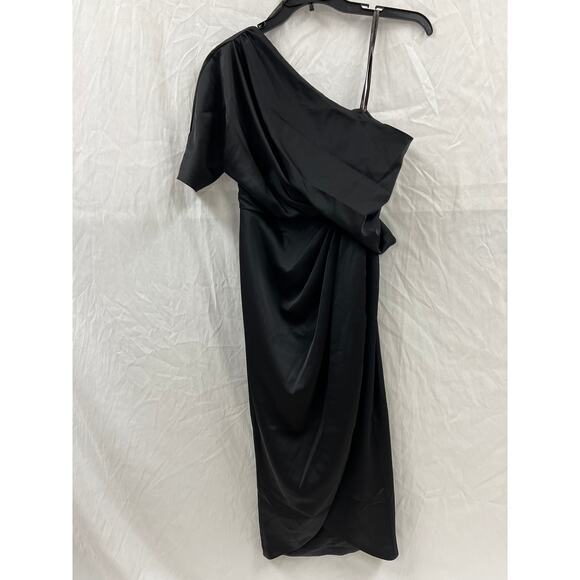 NWT Theia Rayna One Shoulder Gown size 0 - Picture 3 of 6